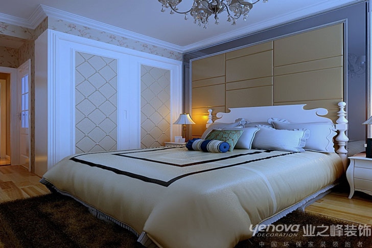 现代 简洁 时尚 卧室图片来自兰州业之峰大户型设计中心在兰州安澜祥园经典案例的分享
