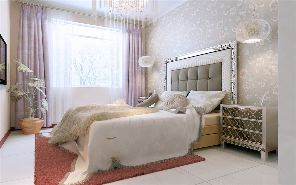 白领 收纳 旧房改造 80后 小资 卧室图片来自实创装饰完美家装在雍景四季178平简欧风格案例赏析的分享