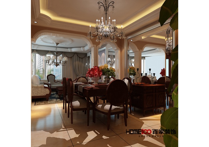 客厅 卧室 三居 收纳 白领 餐厅图片来自百家装饰杨乐乐在美式风格的分享