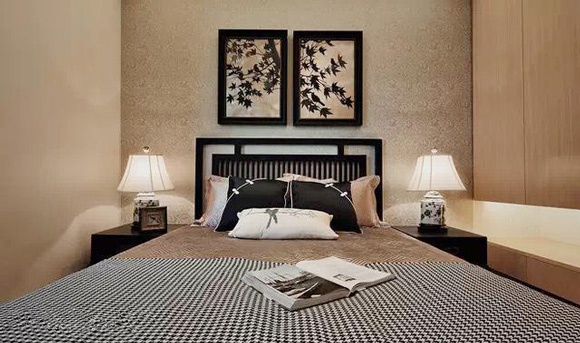 日升装饰 卧室图片来自装修设计芳芳在120平新中式三居的分享