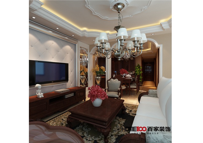 客厅 卧室 三居 收纳 白领 客厅图片来自百家装饰杨乐乐在美式风格的分享