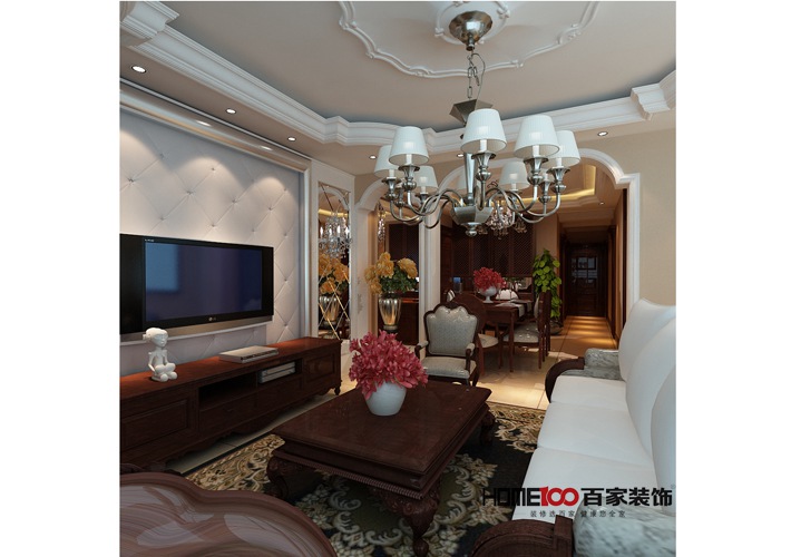 客厅 卧室 三居 收纳 白领 客厅图片来自百家装饰杨乐乐在美式风格的分享