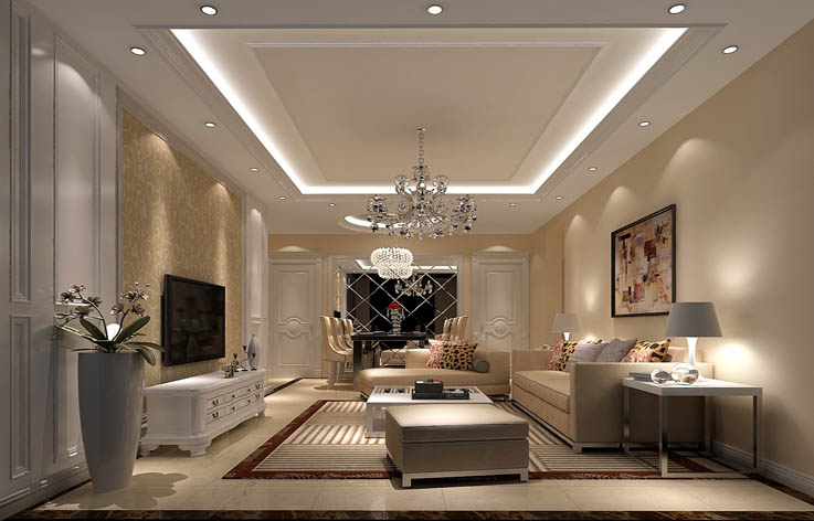 现代风格 筑华年装修 装修案例 公寓装潢 客厅图片来自高度国际装饰安妮在筑华年69㎡现代风格的分享