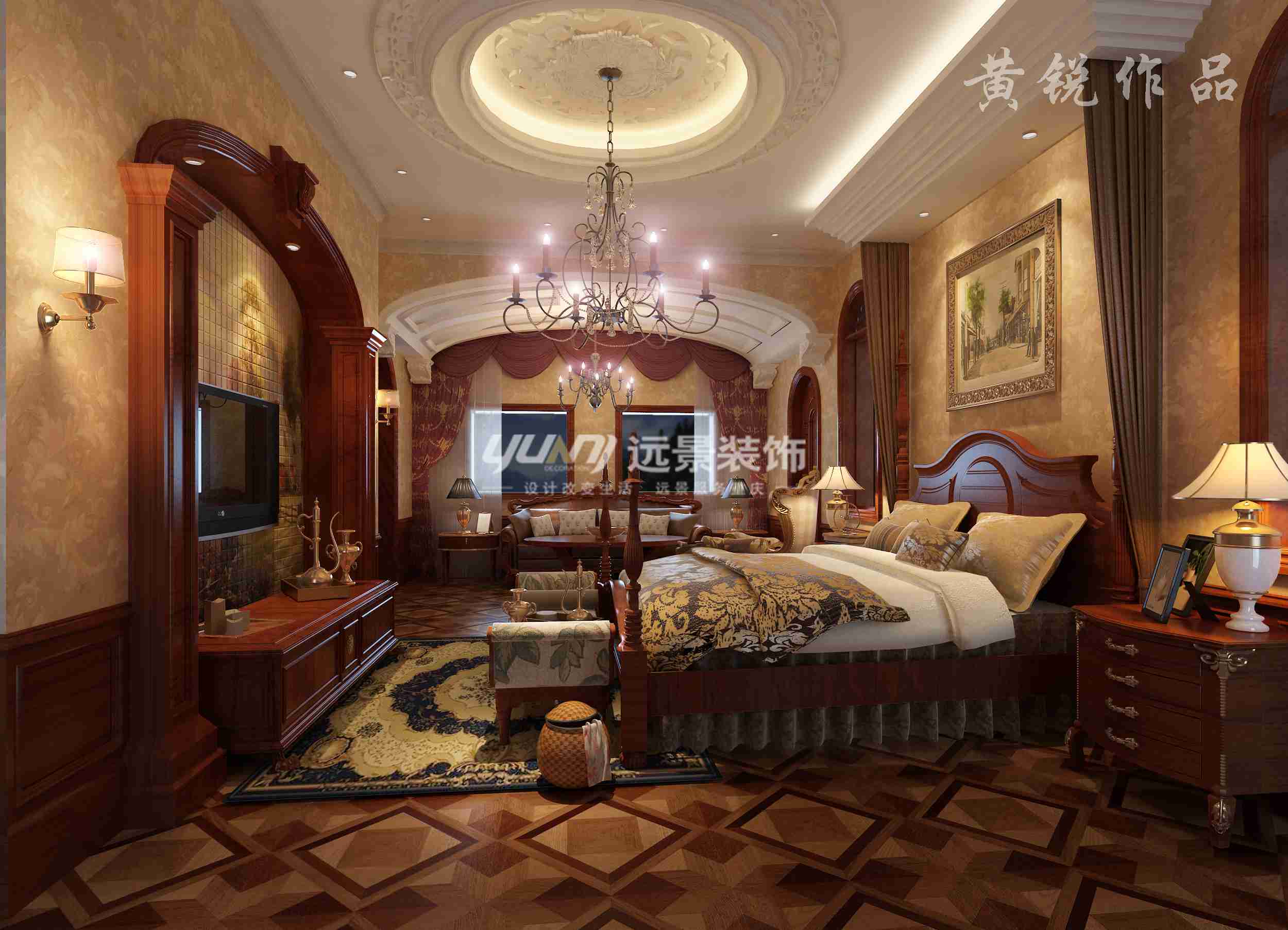 卧室图片来自重庆远景装饰_张其斌在融创奥山博爵堡 装修效果图的分享