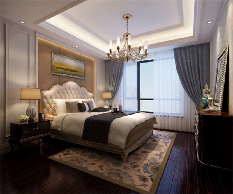 卧室图片来自峰上大宅装饰长沙在第六都-法式风格的分享