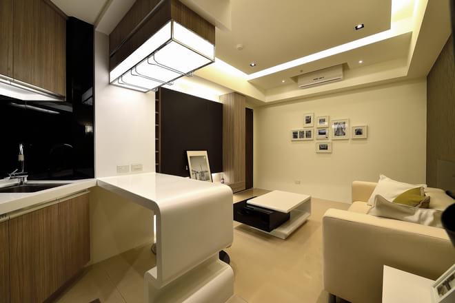 二居 简约 客厅图片来自四川岚庭装饰工程有限公司在开敞空间的66平米微型公寓的分享