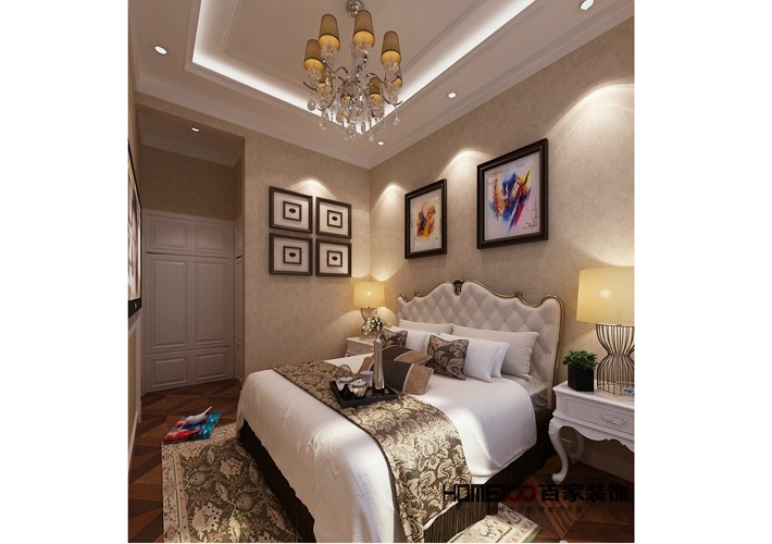 复式 欧式 收纳 白领 80后 卧室图片来自百家装饰杨乐乐在保利达江湾城164的分享