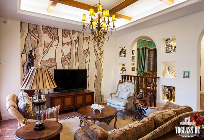 托斯卡纳 别墅 客厅图片来自别墅装修尚层装饰王丽在托斯卡纳高端别墅装修的分享