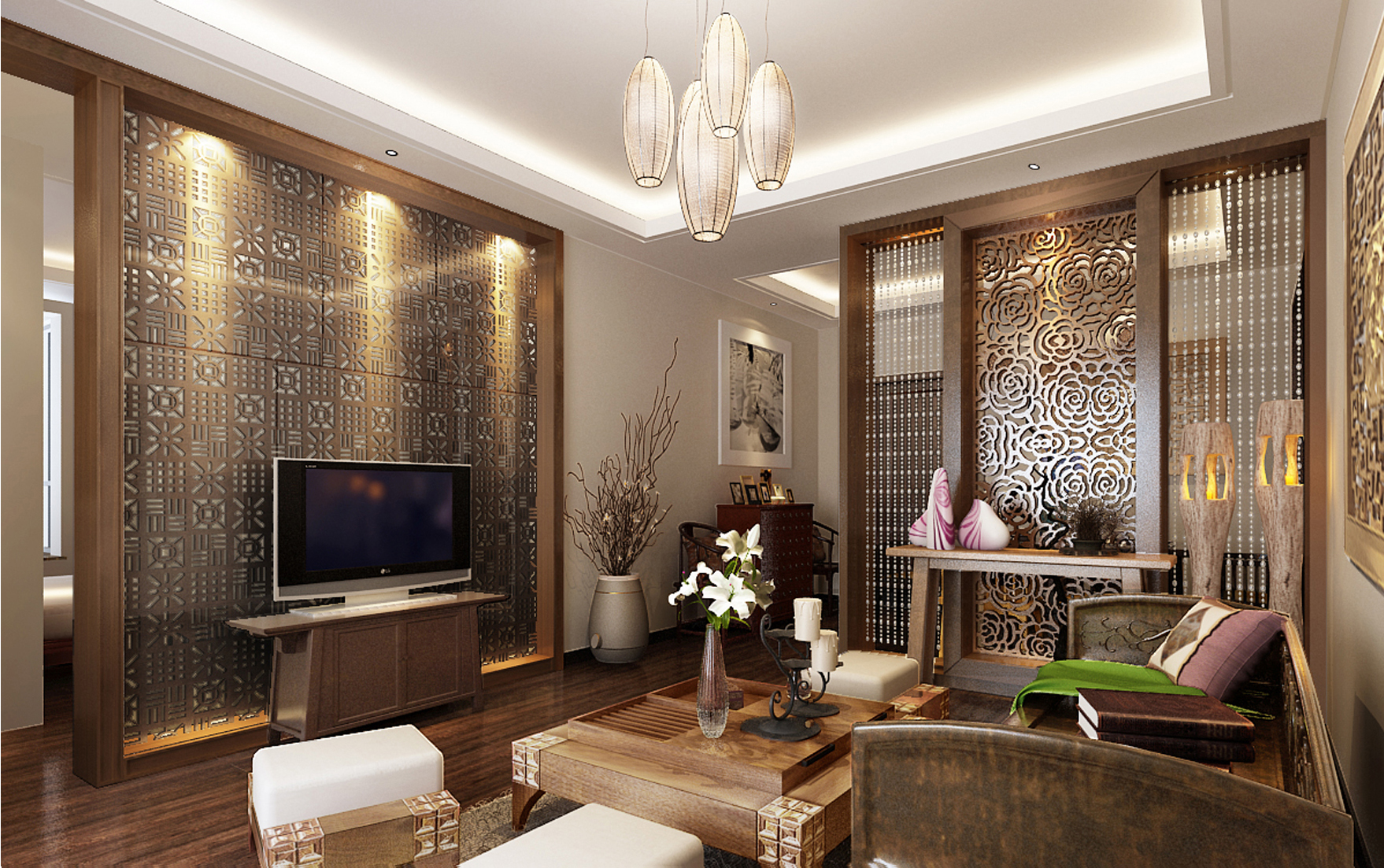 混搭风格 复式 兰湖美域 客厅图片来自实创装饰上海公司在120平复式公寓混搭风格装修的分享