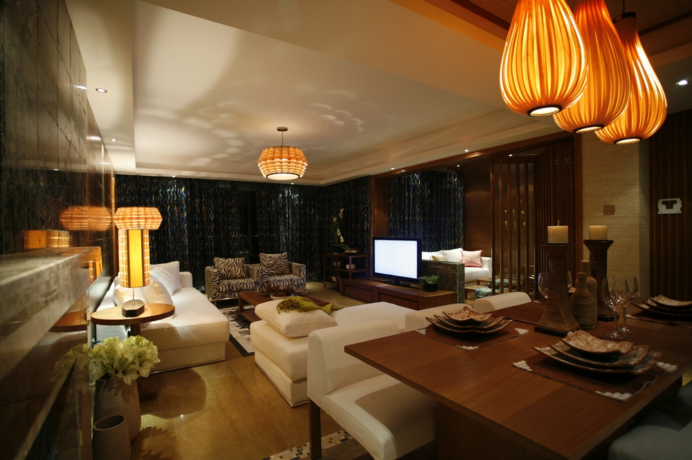 东南亚 别墅装修 别墅设计 客厅图片来自紫禁尚品国际装饰公司在蓝岸丽舍东南亚风格设计的分享