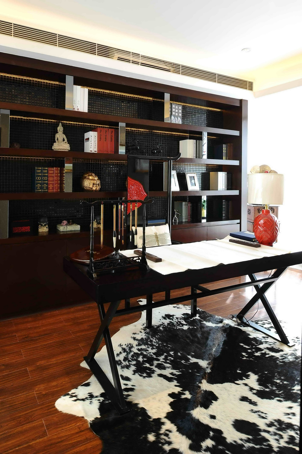 效果图 别墅设计 书房图片来自紫禁尚品国际装饰公司在北辰红橡墅的分享