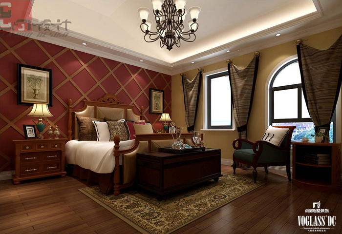 卧室图片来自别墅装修尚层装饰王丽在灵动舒适的美式地中海别墅设计的分享