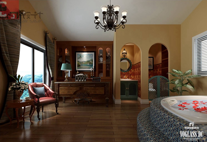 卫生间图片来自别墅装修尚层装饰王丽在灵动舒适的美式地中海别墅设计的分享