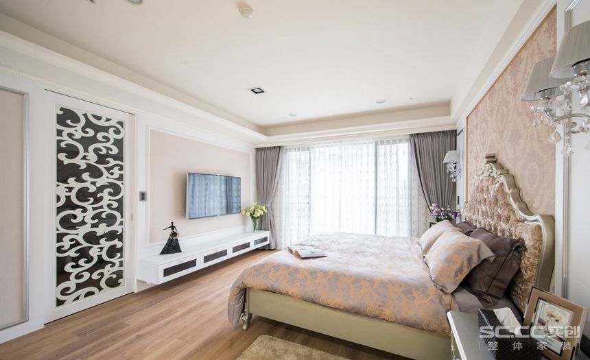 三居 现代 上海 简约 客厅 餐厅 卧室 主卧 儿童房 卧室图片来自实创装饰晶晶在163平恒文星尚湾三居现代三代的分享