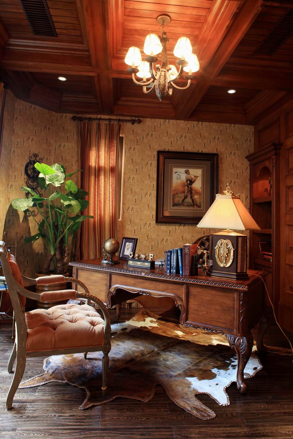 别墅 北京别墅 别墅设计 红杉溪谷 美式 书房图片来自别墅装修设计--Hy在中建·红杉溪谷--美式风格的分享