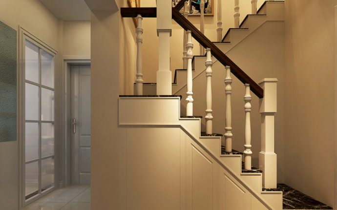 复式 整体 家装 楼梯图片来自郑州实创装饰啊静在丹石街区100平现代