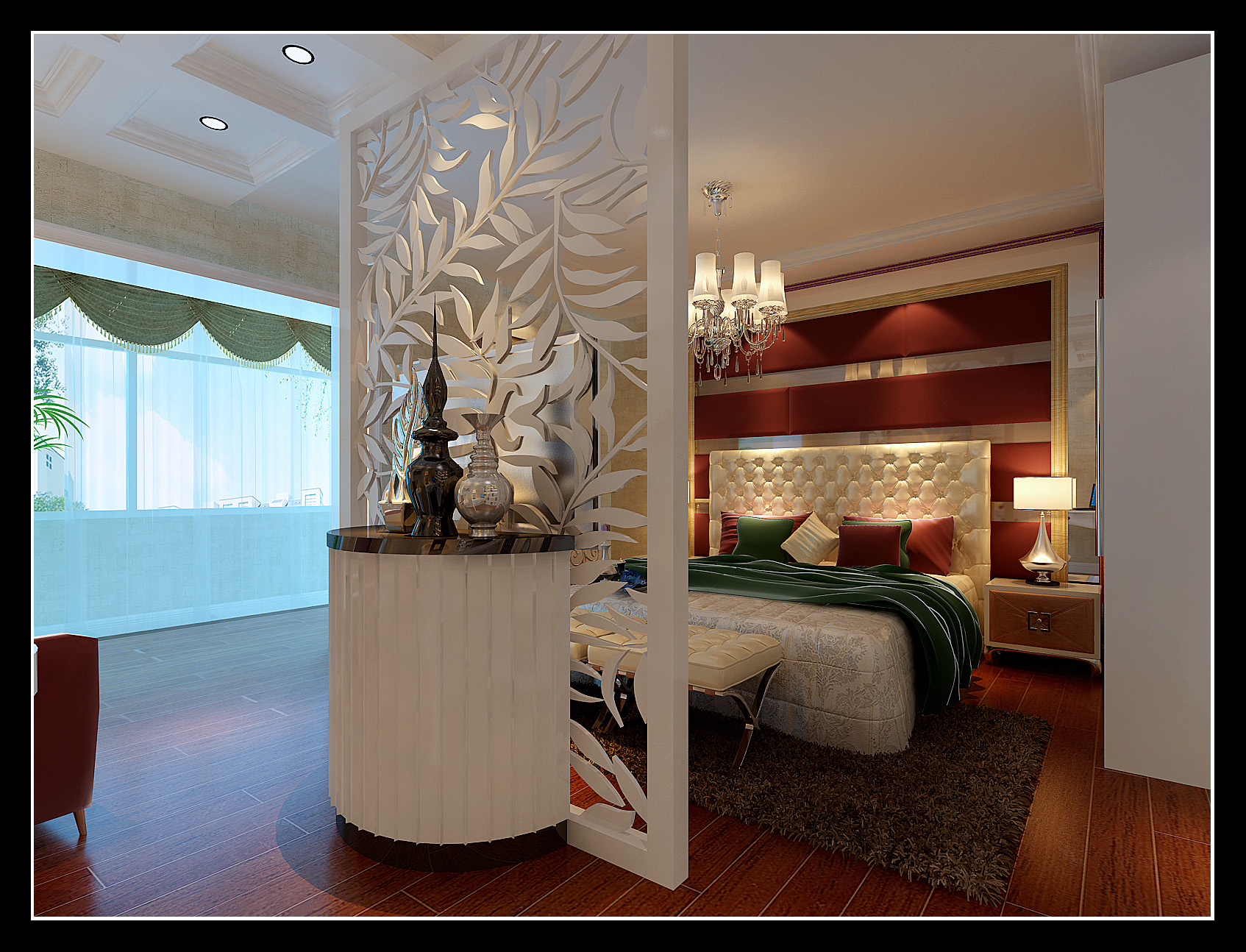 简约 复式 三居 卧室图片来自实创装饰上海公司在复式楼现代简约风格暖意融融的分享