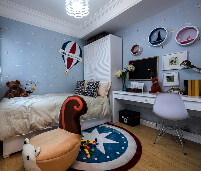卧室图片来自四川岚庭装饰工程有限公司在寻觅梦中的“海洋之心的分享
