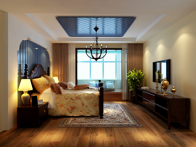 卧室图片来自四川岚庭装饰工程有限公司在金地仰山 中式的分享