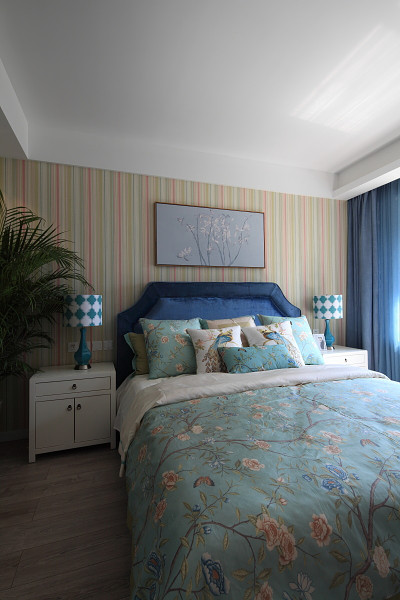 卧室图片来自四川岚庭装饰工程有限公司在【余香】年轻人的休闲中式之家的分享