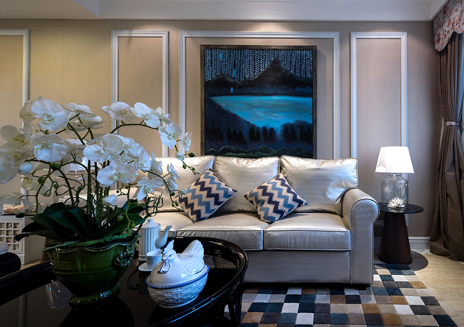 客厅图片来自四川岚庭装饰工程有限公司在寻觅梦中的“海洋之心的分享