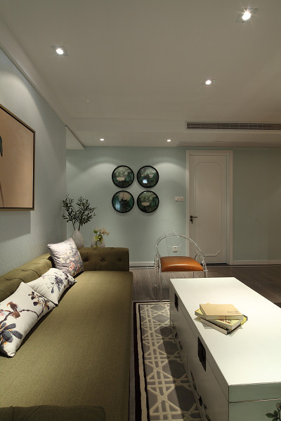 客厅图片来自四川岚庭装饰工程有限公司在【余香】年轻人的休闲中式之家的分享