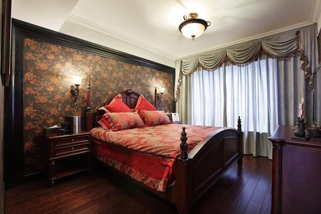 中式 复古 壮丽 卧室图片来自自然元素装饰在裕华花园--中式复古的分享