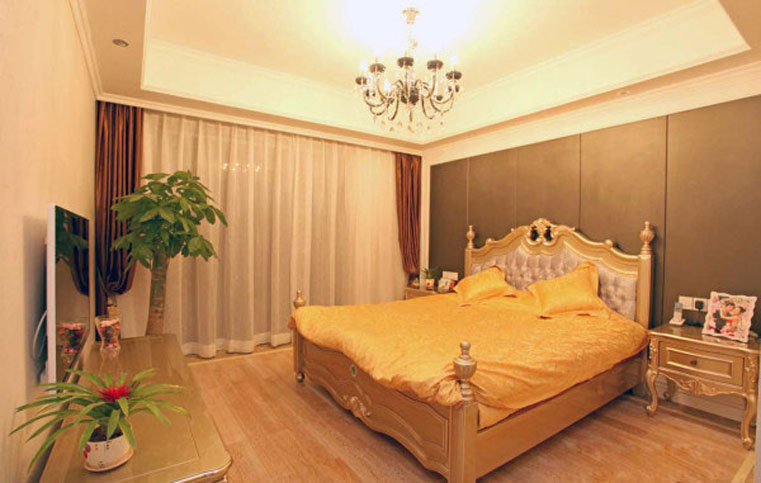 欧式 暖色系 温馨 卧室图片来自自然元素装饰在西城雅筑名苑--欧式风格的分享