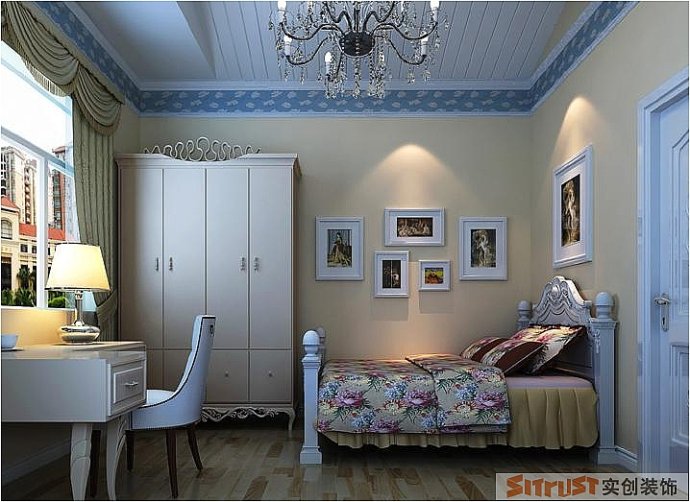 富田兴龙湾 欧式 复式 卧室图片来自郑州实创装饰啊静在富田兴龙湾190平欧式复式的分享