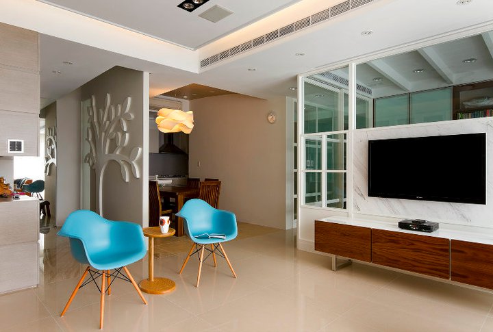 实景图 别墅设计 客厅图片来自紫禁尚品国际装饰公司在中海尚湖世家现代简约设计的分享