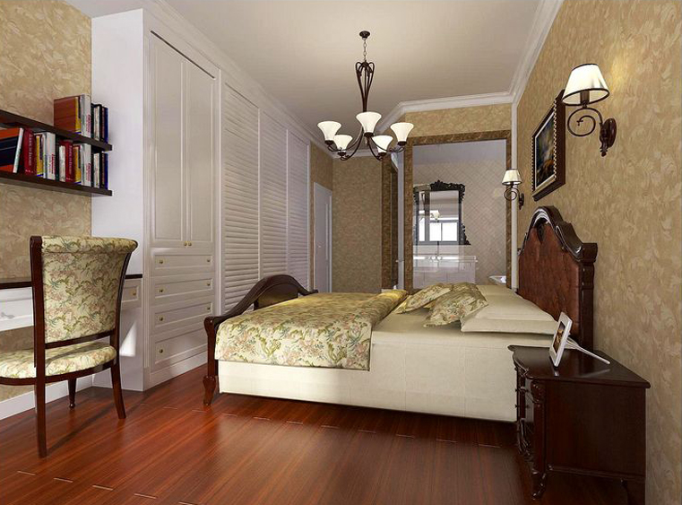二居 美式 浪漫 卧室图片来自自然元素装饰在碧海名园美式风格装修案例的分享