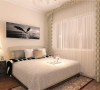 卧室的设计依然是以简单的造型为主，床的背景墙以浅色的装饰软包为主，有层次有立体感。。