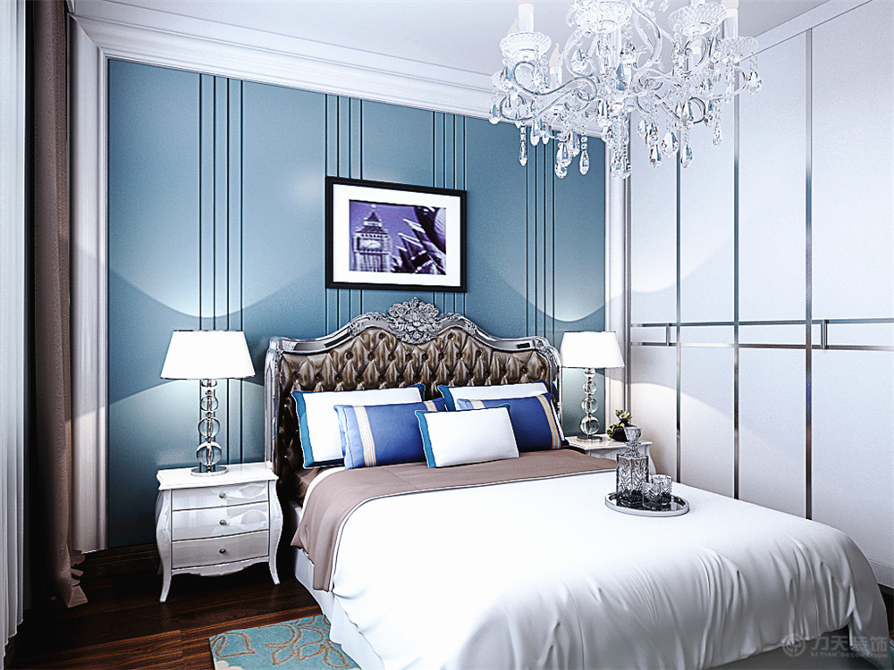 别墅 海河大观 欧式 卧室图片来自阳光力天装饰在力天装饰-海河大观212㎡的分享