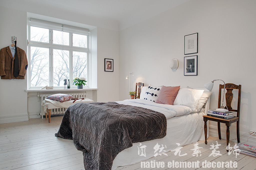 金玉良苑 北欧印象 二居 卧室图片来自自然元素装饰在金玉良苑北欧印象装修案例的分享