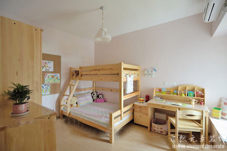 丽晶国际 混搭 二居 儿童房图片来自自然元素装饰在丽晶国际混搭风格装修案例的分享