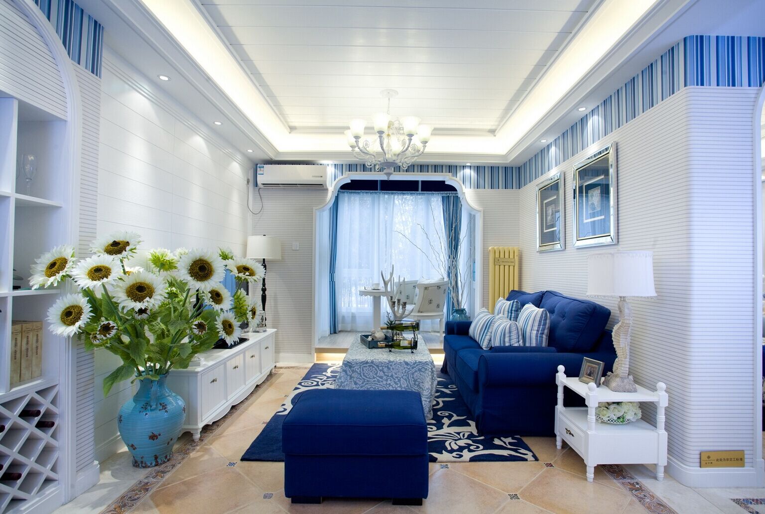 三居 80后 田园风格 实创 客厅图片来自上海实创-装修设计效果图在浦东象与鼎城182平米地中海风格的分享