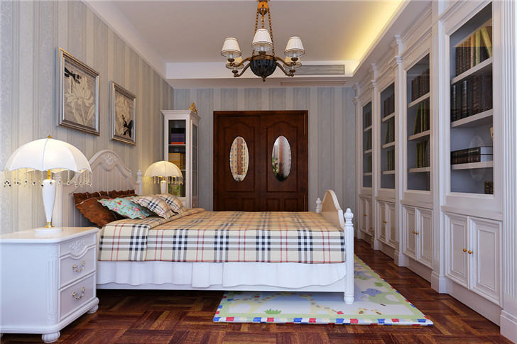 卧室图片来自西安日升装饰在紫薇山庄168平米新古典的分享