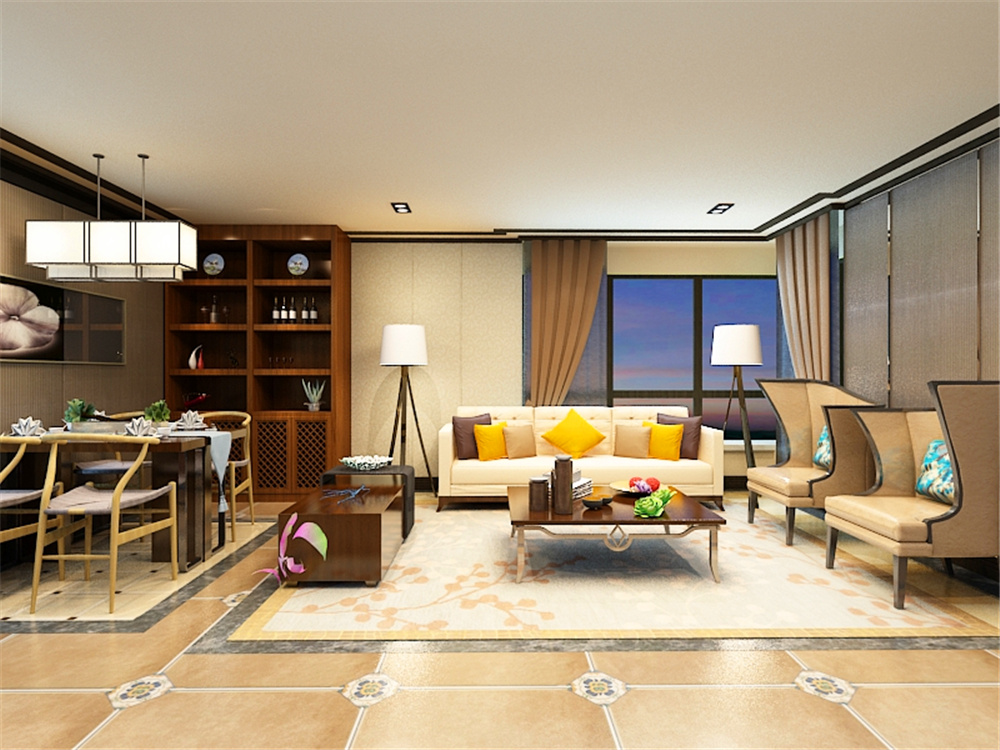 二居 中式 客厅图片来自阳光力天装饰梦想家更爱家在大悦城/新中式风格的分享
