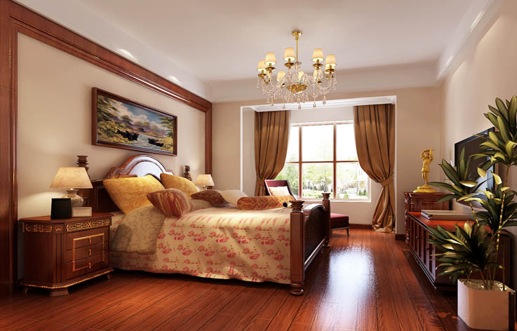 卧室图片来自高度国际装饰宋增会在西山一号院四室简约中式的分享