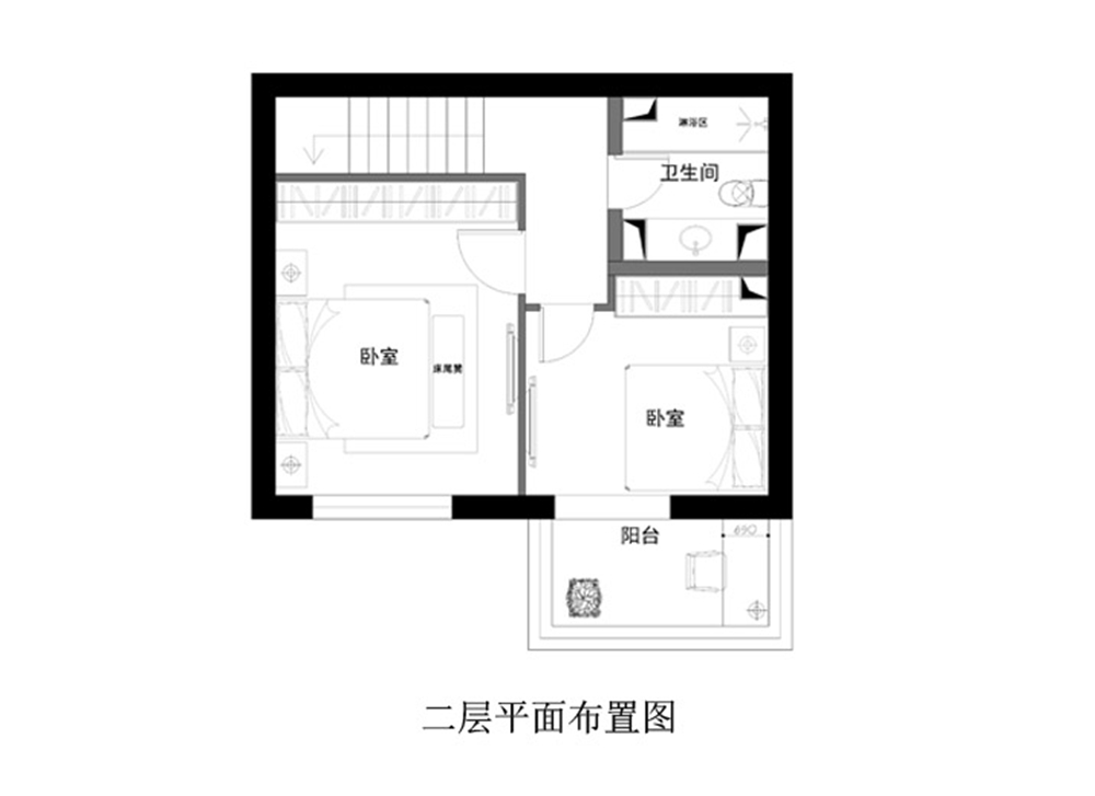 三居 白领 收纳 旧房改造 80后 小资 户型图图片来自实创装饰完美家装在北京华侨城118平简欧风格案例的分享