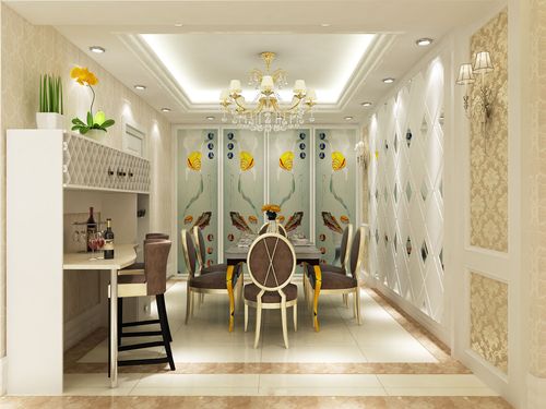 日升装饰 餐厅图片来自装修设计芳芳在中国铁建国际城142简欧四居的分享