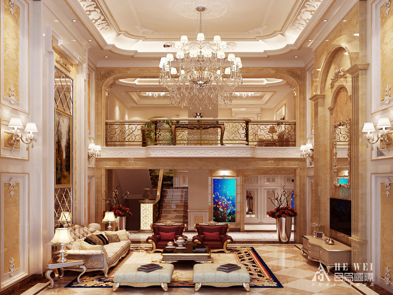 法式风格 诗意 别墅 客厅图片来自北京精诚兴业装饰公司在万万树2的分享