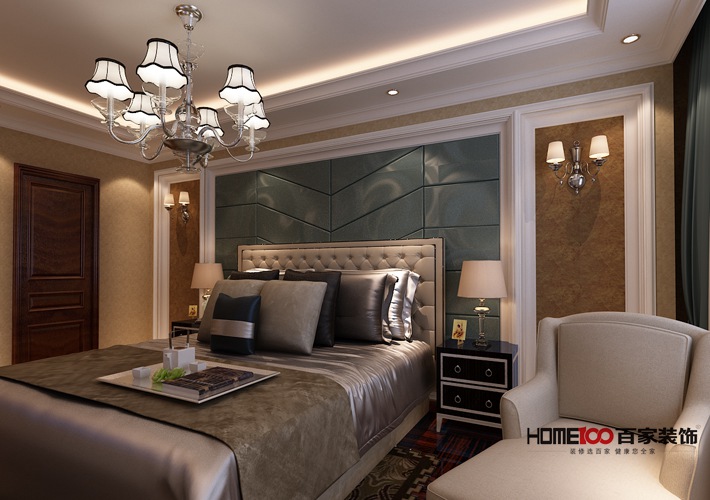 卧室图片来自百家装饰杨乐乐在和泓国际150简欧风格的分享