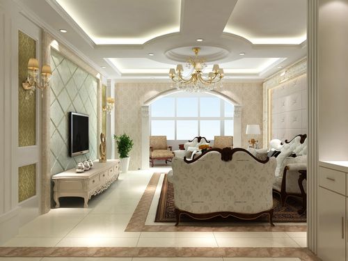 日升装饰 客厅图片来自装修设计芳芳在中国铁建国际城142简欧四居的分享