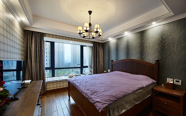卧室图片来自家装大管家在舒适天成 110平美式混搭阳光3居的分享