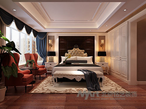 卧室图片来自Myart--多多在盛邦大都会-简欧风格设计的分享
