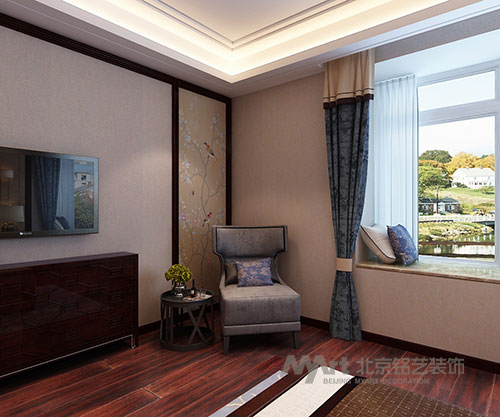 卧室图片来自北京铭艺-Myart-大飞在盛邦大都会 330㎡ 六室两厅的分享