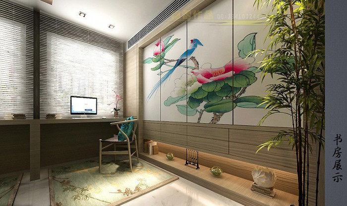 日升装饰 餐厅图片来自装修设计芳芳在中国铁建瑞园139新中式三居的分享