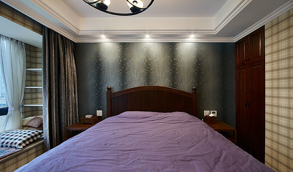 卧室图片来自家装大管家在舒适天成 110平美式混搭阳光3居的分享