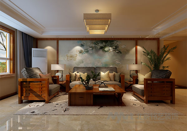 客厅图片来自北京铭艺-Myart-大飞在清雅灵韵 · 书香之家的分享